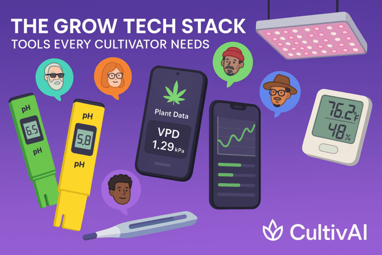 The Grow Tech Stack; Tech Item floating around.